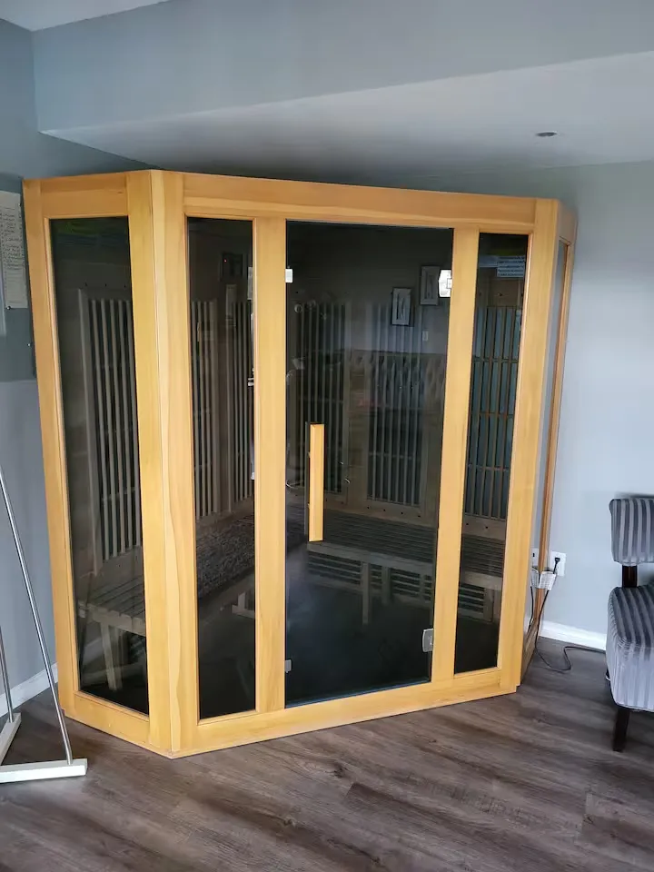 Indoor infrared sauna